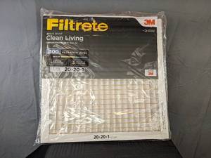 lot 145 image: 6 3M Filtrete Basic Dust Clean Living Filters 20 x 20 x 1
