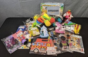 lot 286 image: New Assortment of Addition and Alphabet Flash Cards, Gel Clings, Disney Minnie LED Flashlight, Magnetic Math Number Board, Splasher Pool Toys, Toys, Etc.