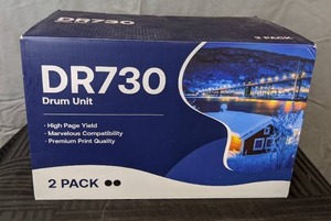 lot 51 image: 2 Pack New Brother Compatible Printing Drum Unit DR730