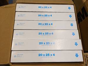 lot 83 image: 6 New Aerostar Furnace Air Filters 20 x 25 x 4
