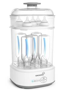 lot 55 image: New GROWNSY Bottle Sterilizer and Dryer Compact Electric Steam Baby Bottle Sterilizer $59.99 Retail