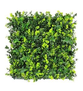 lot 93 image: New Artificial Grass Wall, 12 Pieces 20x 20 Faux Greenery Foliage Panels $130 Retail