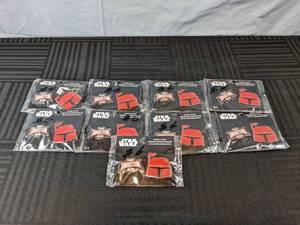 lot 141 image: 9 Brand New Packs of Disney Funko Target Con Star Wars Enamel Pin Sets