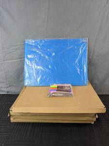 lot 154 image: 5 Sets of Monthly Dry Erase Planner Boards with Markers and Eraser Cloth