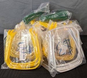 lot 201 image: 108 Brand New Sunglasses Headbands for Women White, Yellow and Green