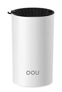 lot 195 image: Brand New OOU Universal Knife Block Holder, Round Knife Storage in White