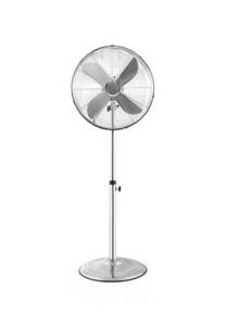 lot 81 image: New COSTWAY Metal Pedestal Fan, 16-inch Quiet High Velocity 75° Oscillating Standing Fan with Height Adjustable, 3 Wind Speed, 4 Blades