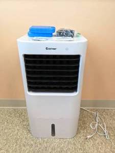 lot 6 image: New COSTWAY Evaporative Cooler 3-in-1 Cooler, Fan and Humidifier EP24513US $170 Retail