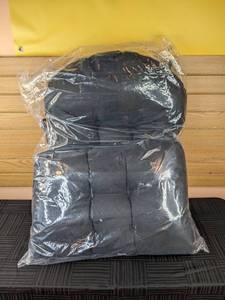 lot 180 image: 2 Brand New Chair Cushion Sets in Black