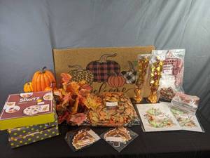 lot 223 image: Brand New Fall and Thanksgiving Decor and Supplies