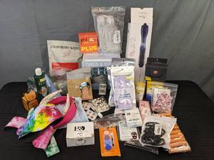 lot 148 image: A Variety of Beauty Items Including Hair Rollers, Costume Jewelry, Eye Masks and More