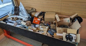lot 49A image: Assorted Auto Parts and Accessories includes Bosch Brake Kit, GM Genuine Parts, and more