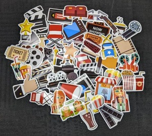 lot 247 image: 100 New Cinema Movie Stickers