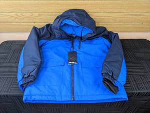 lot 11A image: Brand New Smonty Winter Jacket, Youth Size 14-16 in Blue and Navy