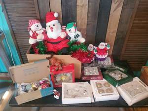 lot 17 image: Large Group of 20th Century Christmas Dcor