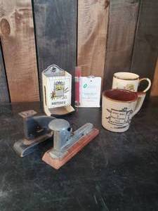 lot 28 image: Lots of Vintage Items Stapler Matchbox and More