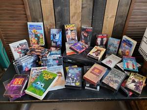 lot 37 image: 40 Vintage VCR Tapes and Sony VCR