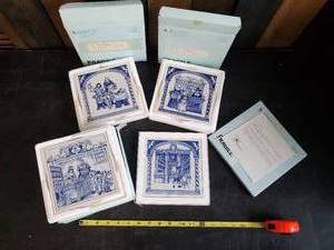 lot 65 image: 4 Beautiful Delft HandMade Tiles