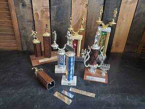 lot 92 image: Lot of Vintage Bowling Trophys