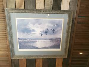 lot 33 image: Beautifully Framed Les Kouba Artist Proof Print (Honkers Arriving)
