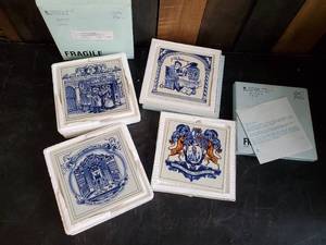 lot 62 image: 4 Beautiful Delft HandMade Tiles