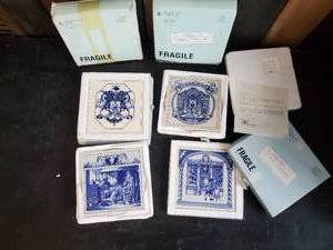 lot 69 image: 4 Beautiful Delft HandMade Tiles