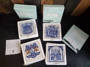 lot 73 image: 4 Beautiful Delft HandMade Tiles