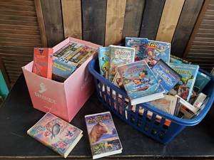 lot 89 image: Super Large Group of vintage VHS Tapes
