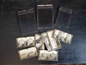 lot 102 image: Stereo Scopes Cards and Large Cut Film Holders