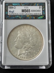 1884-O Morgan Dollar NCGS MS65