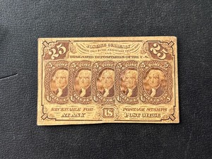 25 Cent Postage Currency