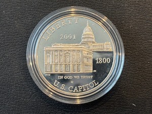 2001-P Capital Visitor Silver Dollar Proof