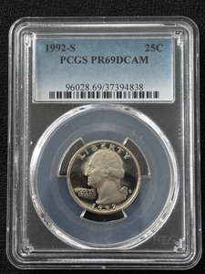 1992-S Washington Quarter Proof PCGS PR69 Deep Cameo