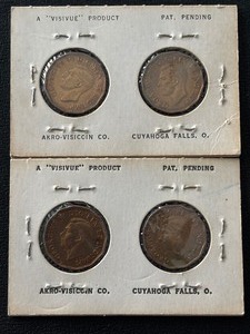 1942 and 1943 Canada Nickels