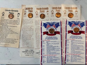 Lincoln Kennedy Penny Cards