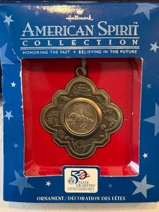 Hallmark Ornament with Delaware Quarter