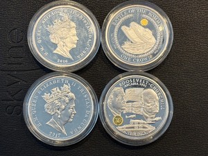 Gold and Silver Layered Medallions
