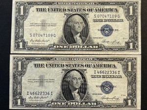1935 E Blue Seal $1 Dollar Silver Certificate