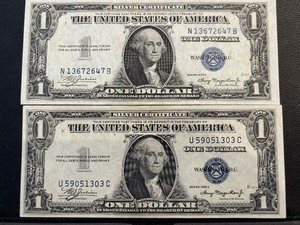 1935 A Blue Seal $1 Silver Certificates