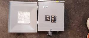Eaton Breaker Pannel with Breakers