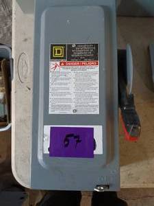 Square D Heavy Duty Safety Switch 600v #H321NRB