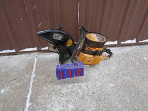 lot 110 image: Partner K700 abrasive saw. Used condition. Consignor states it ran a while ago. As shown.