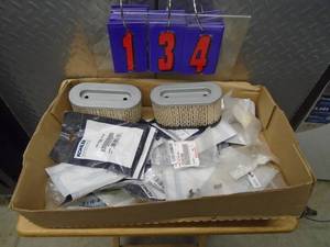 lot 134 image: Flat of misc hardware. As shown.