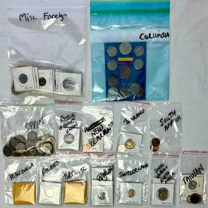 Large Collection of Foreign Coins from Andorra to Yugoslavia