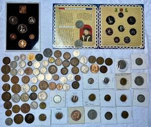 Large Collection of Coins from Great Britian