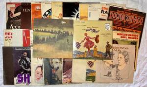 Vintage Movie Soundtracks LP Vinyl Records - 30 pcs
