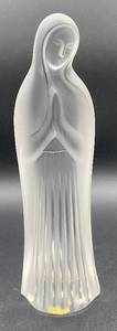 Lalique France Crystal Frosted Praying Madonna