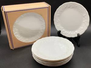 Philippe Deshouliers Porcelaine Dr Limoges Blanc De Blanc 12 Cocktails Plate