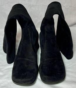 Franco Sarto Knee High Black Suede Boots -6.5M