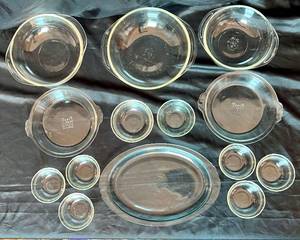 Vintage PYREX Clear Glass Bundle